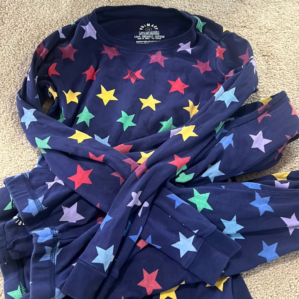 Primary size 12 pajamas